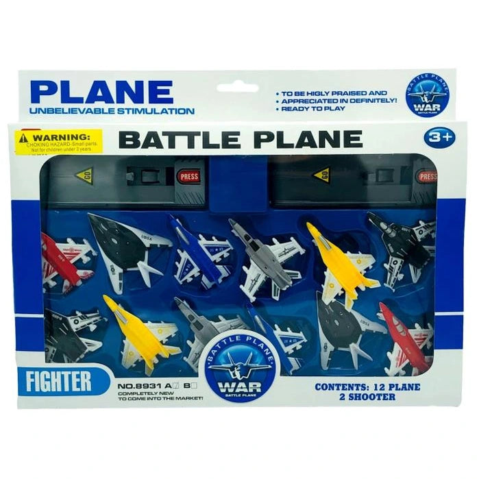 12 PC BATTLE PLANES LAUNCH SET